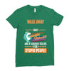 walk away i have anger issues Ladies Fitted T-Shirt