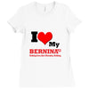 i love my bernina Ladies Fitted T-Shirt