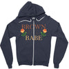 Brown Suga Babe Zipper Hoodie
