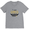 I Wear Gold For My Hero In Haven V-Neck Tee