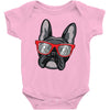 frenchie hipster Baby Bodysuit
