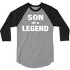 Dad The Man The Myth The Legend - Son Of A Legend Family Matching 3/4 Sleeve Shirt