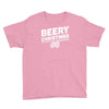 beery christmas hops drinking beer funny Youth Tee