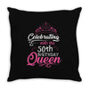 Celebrating With The 70th Birthday Queen Throw Pillow