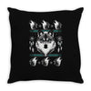 merry wolfmas Throw Pillow