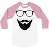beard and glasses 3/4 Sleeve Shirt