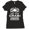v t shirt inspired by deadliest catch   on the crab. Ladies Fitted T-Shirt