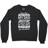 Dear Dad Thanks for Being My Dad Crewneck Sweatshirt