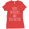 boys in books are just better Ladies Fitted T-Shirt