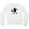 banksy flower Crewneck Sweatshirt