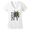 i (turtle) ny Women's V-Neck T-Shirt