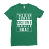 goat halloween costume Ladies Fitted T-Shirt