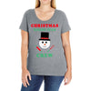 christmas baking team crew snowman Ladies Curvy T-Shirt