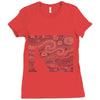 ascii night Ladies Fitted T-Shirt