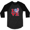 star spangled hammered 3/4 Sleeve Shirt