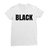black Ladies Fitted T-Shirt