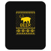 ugly sweater party beer bear funny Mousepad