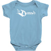 the damned band logo screen printed retro Baby Onesie