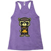 angry raccoon Racerback Tank