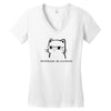 nevertheless, she purrsisted Women's V-Neck T-Shirt