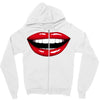 lips red Zipper Hoodie