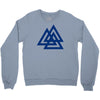 valknutr knoten der gefallenen odin nordisch symbol aspekte wotan Crewneck Sweatshirt