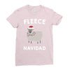 fleece navidad Ladies Fitted T-Shirt