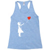 banksy style Racerback Tank