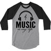 music is my life 3/4 Sleeve Shirt