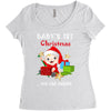 baby 1st christmas Women's Triblend Scoop T-shirt