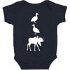 duck duck moose funny Baby Bodysuit