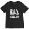 i make beer disappear! V-Neck Tee