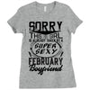This Girl Is Taken By A Super Sexy February Boyfriend Ladies Fitted T-Shirt