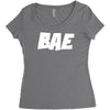 bae funny Women's Triblend Scoop T-shirt