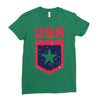 land of the free Ladies Fitted T-Shirt