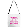 This Girl Loves her Boyfriend Adjustable Strap Totes