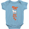 Sleeps With Bull Terrier Baby Onesie