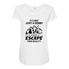 It's Not Just A Hobby It Is My Escape From Reality Maternity Scoop Neck T-shirt