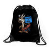 looney tunes genius at work Drawstring Bags