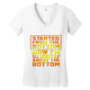 started from the bottom Women's V-Neck T-Shirt