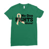No One Fights Alone Ladies Fitted T-Shirt