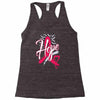 breast cancer awareness hope ribbon heart Racerback Tank