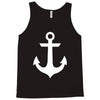 anchor black sailor vintage style navy nautical Tank Top