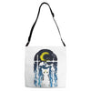 moon visitor Adjustable Strap Totes