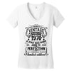 Vintage 1970 Women's V-Neck T-Shirt
