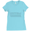 bird on a wire men's Ladies Fitted T-Shirt