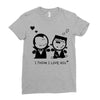 i love you Ladies Fitted T-Shirt