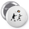 banksy kids play t.v. ball Pin-back button