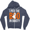 i put the boo in booty Zipper Hoodie