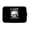 99 problems   fishin' solves all of em Laptop sleeve